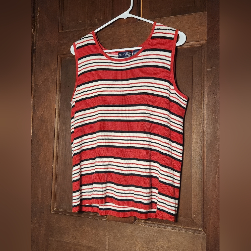 Venezia Jeans Stripped Knit Tank Top